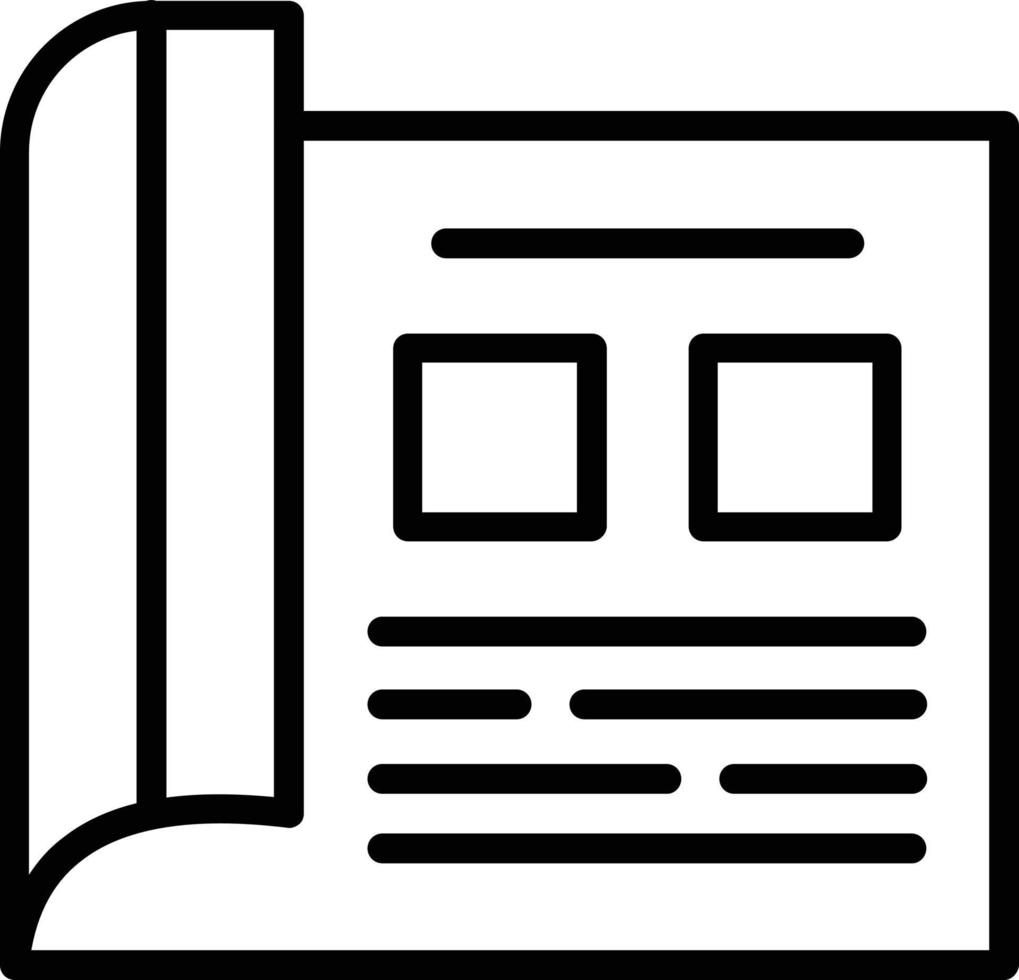 Blueprint Vector Line Icon