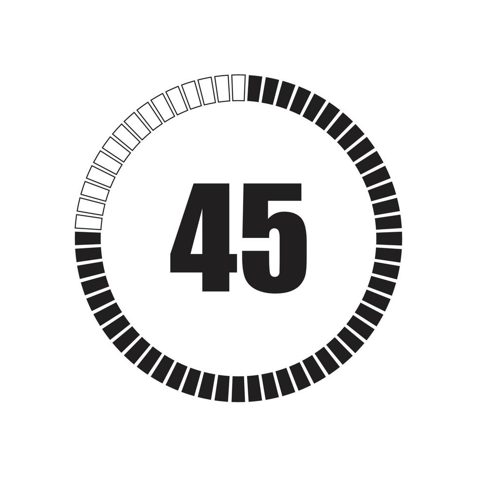 Countdown digital timer vector