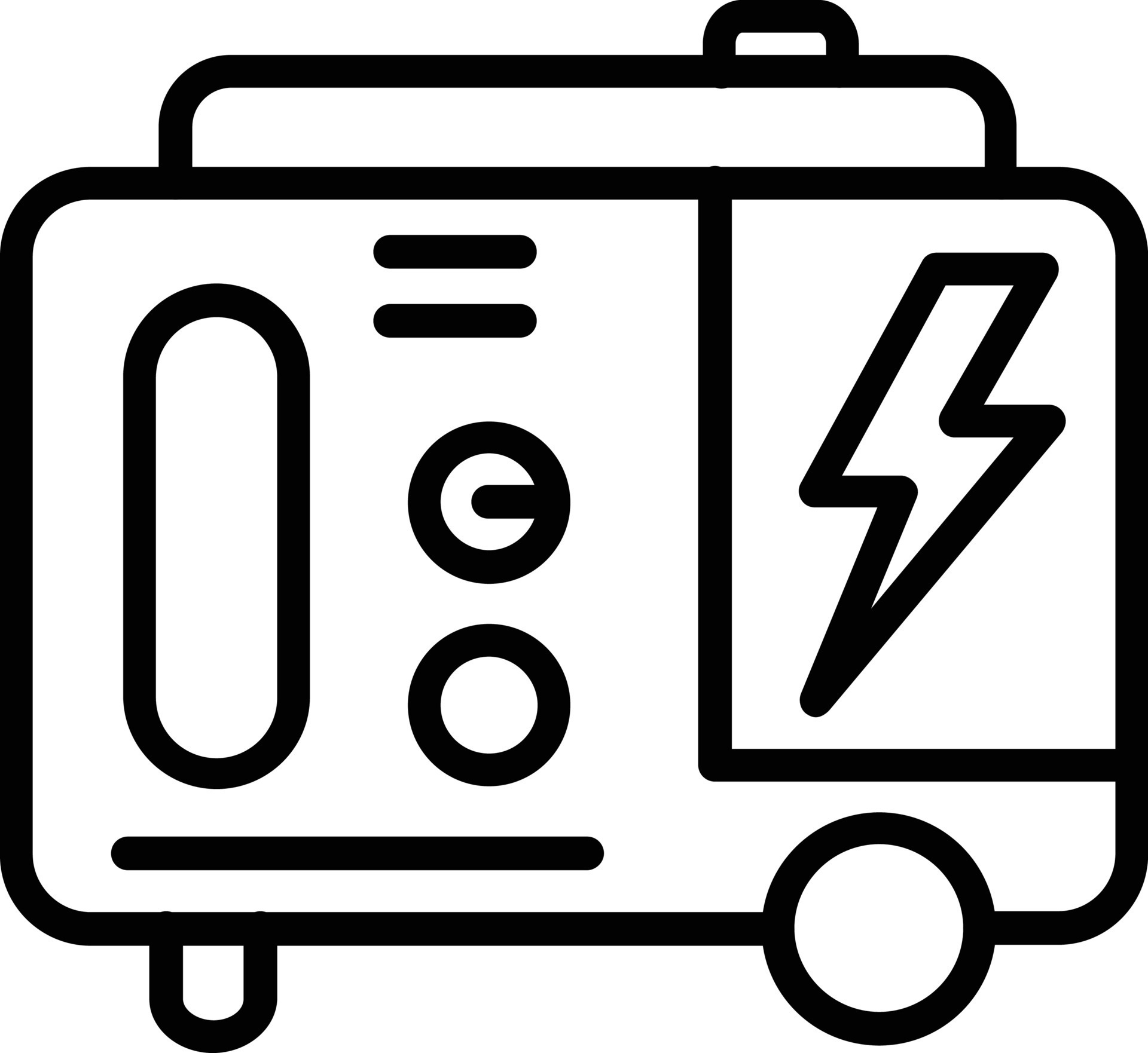 Generator Line Icon 8795154 Vector Art at Vecteezy