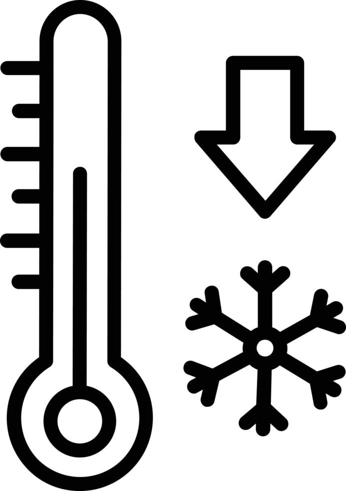 Freezing Line Icon Design vector