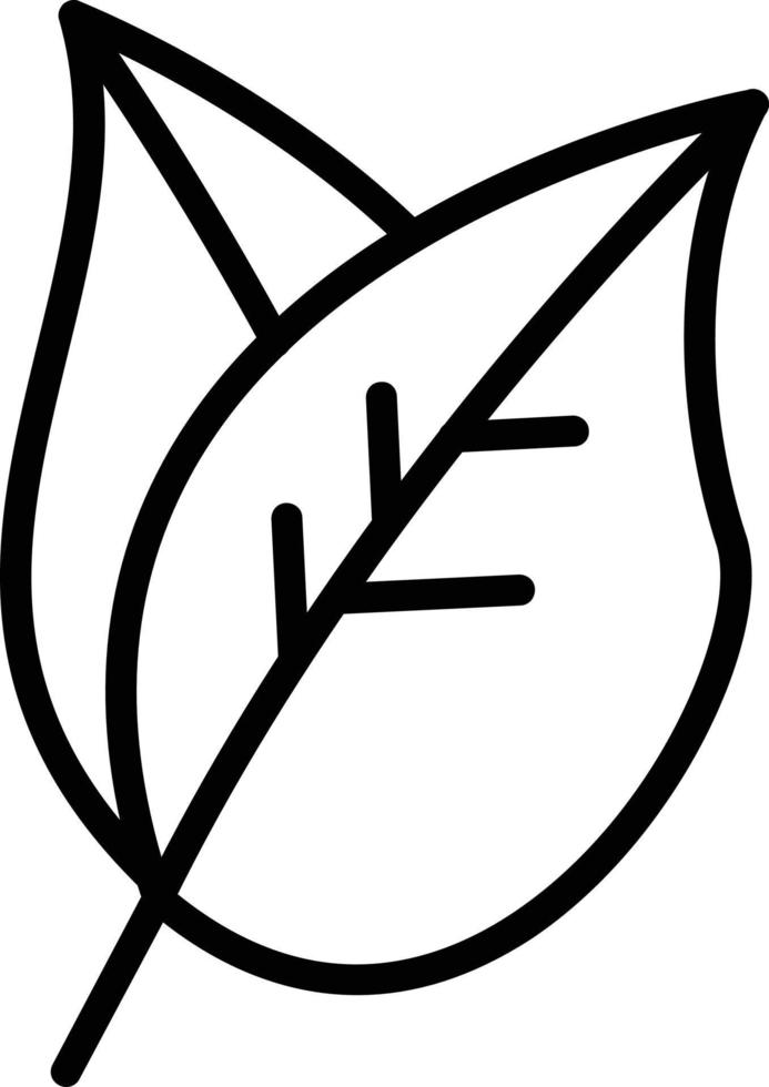Leaf Line Icon Design vector