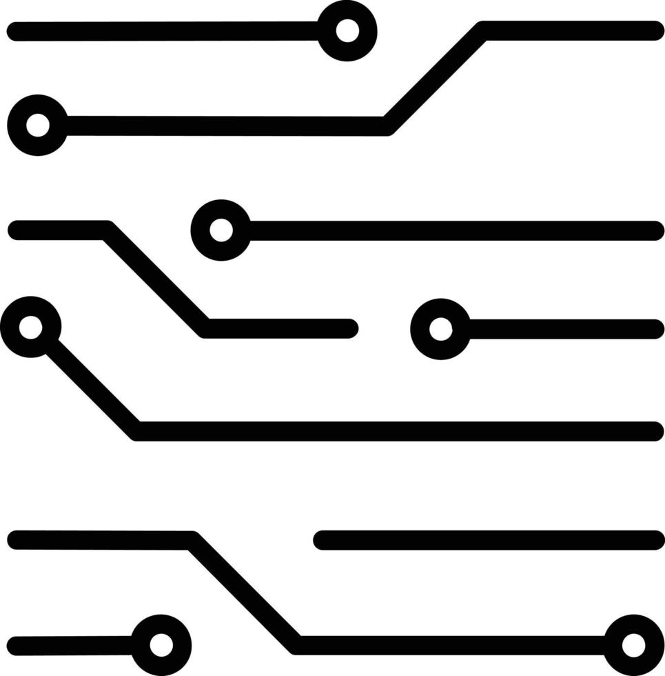 Circuit Line Icon vector