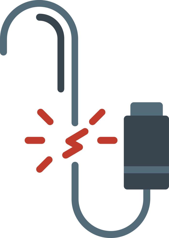 Broken Wire Icon vector