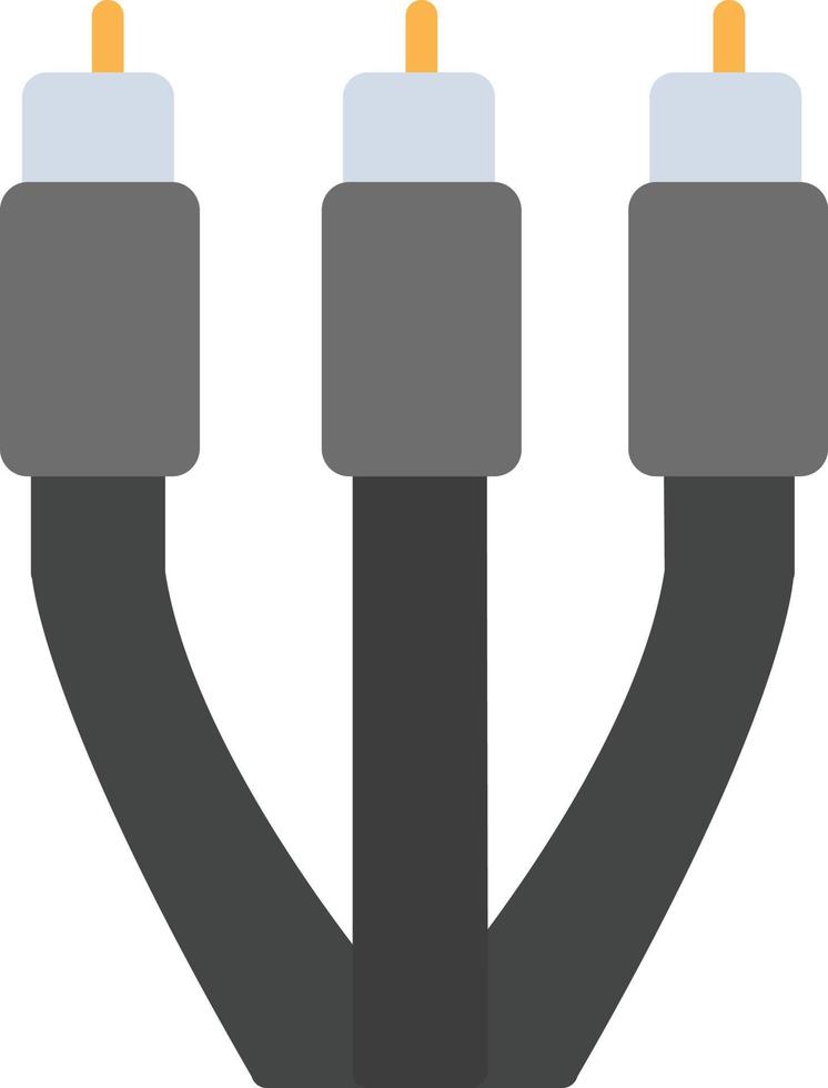 icono de línea de cables vector