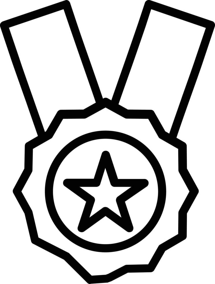 Medal Vector Line Icon