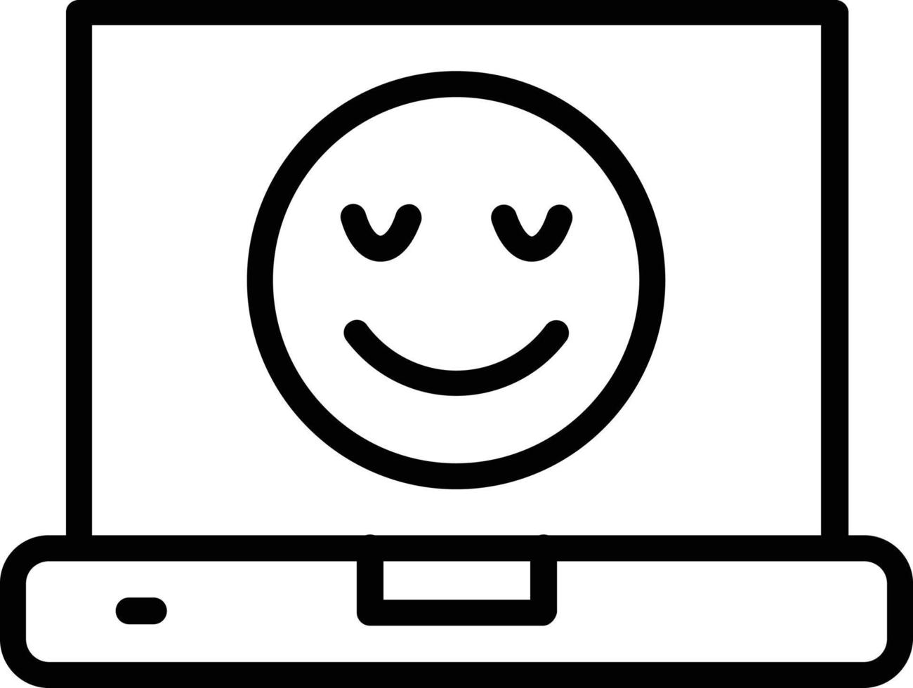 Smile Line Icon Design vector
