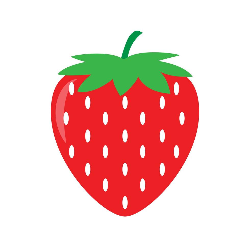 Garden strawberry icon vector