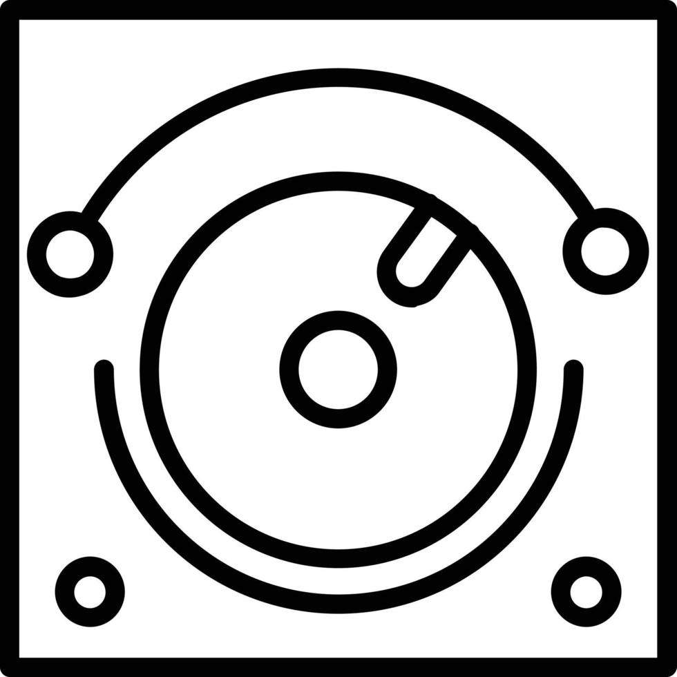 Dimmer Line Icon vector