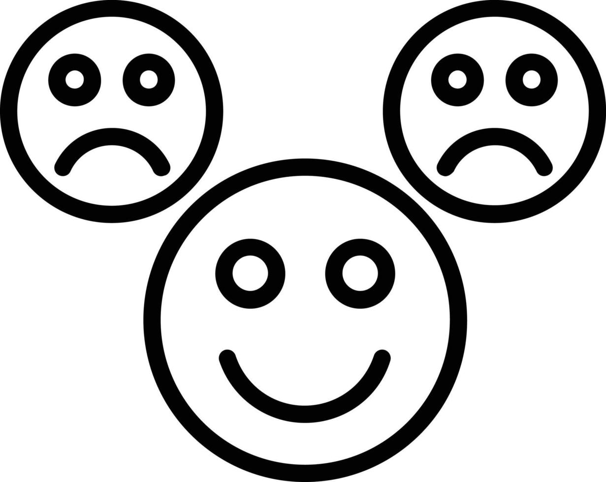Reaction Line Icon Design vector
