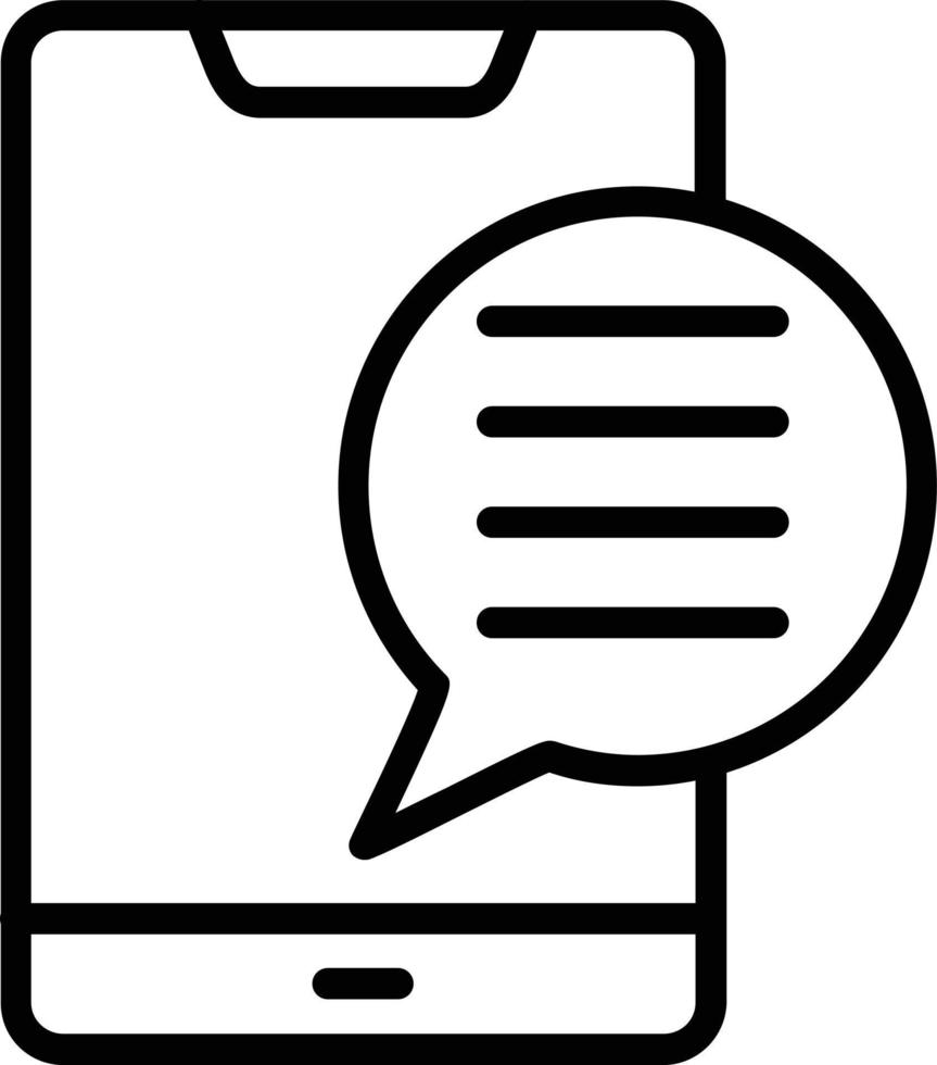 Smartphone Vector Line Icon