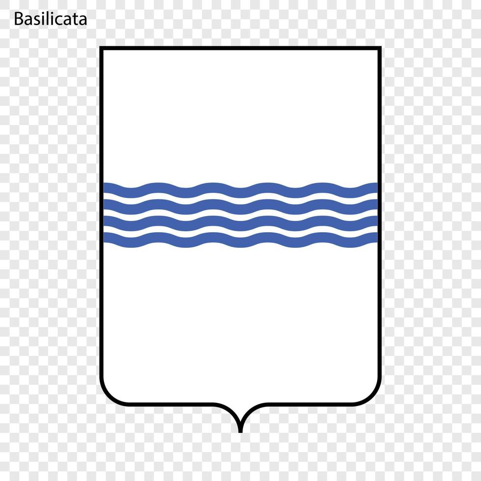 emblema de la provincia de italia. vector