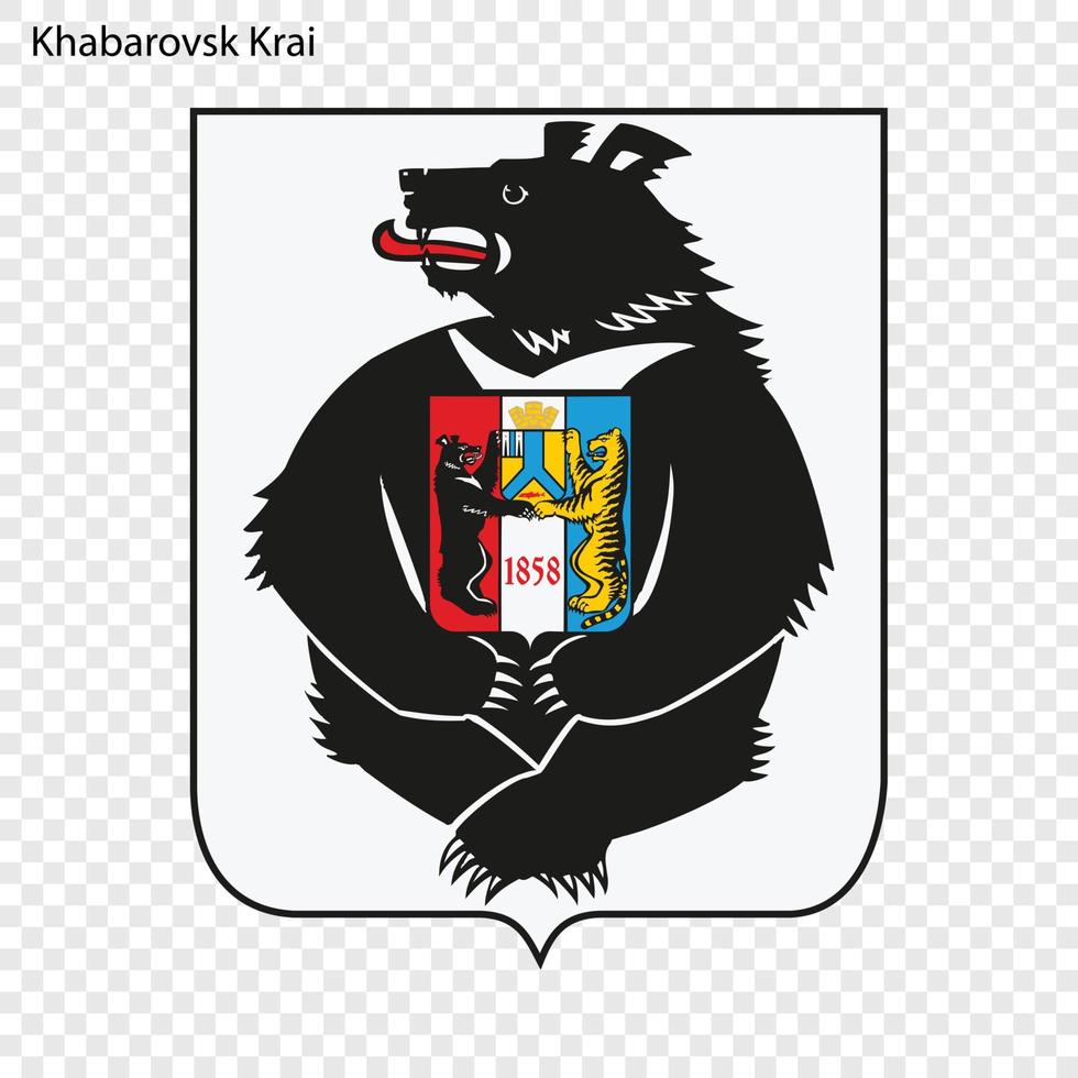 Emblem of province of Russia vector