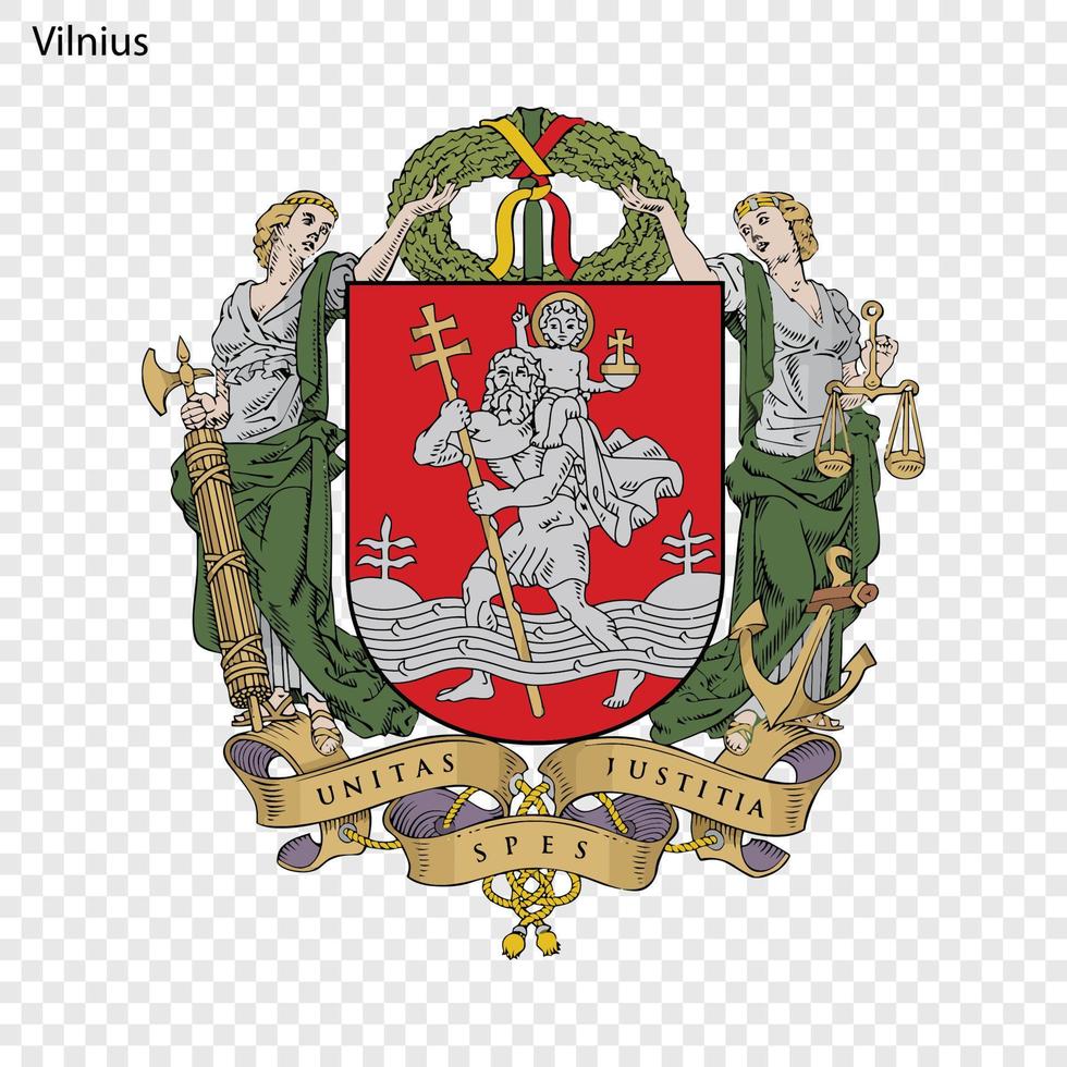 escudo de la ciudad vector