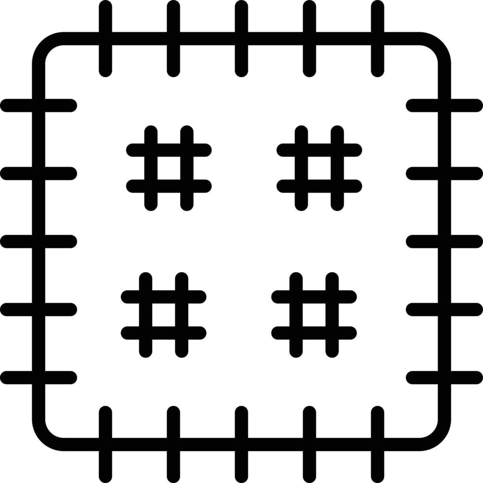 Patch Line Icon Design vector
