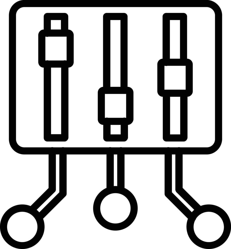 Control Vector Line Icon