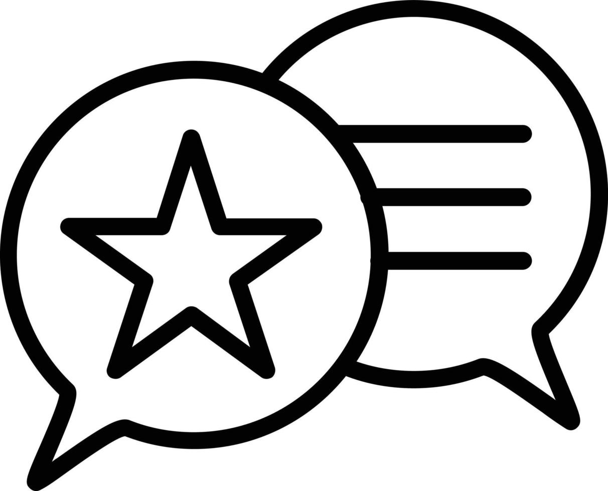Speech Bubble Line Icon Design vector