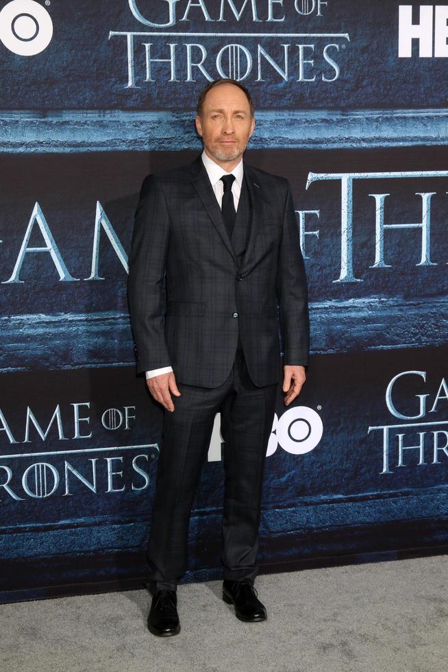 LOS ANGELES, APR 10 -  Michael McElhatton at the Game of Thrones Season 6 Premiere Screening at the TCL Chinese Theater IMAX on April 10, 2016 in Los Angeles, CA photo