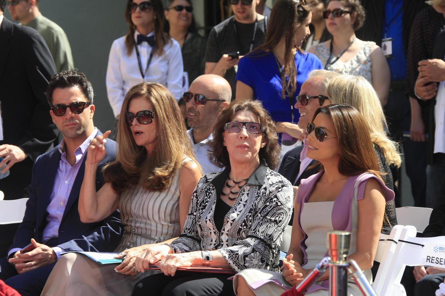 LOS ANGELES, APR 26 -  Troy Garity, Maria Shriver, Lily Tomlin, Eva Longoria at the Jane Fonda Hand and FootPrint Ceremony at the Chinese Theater on April 26, 2013 in Los Angeles, CA photo