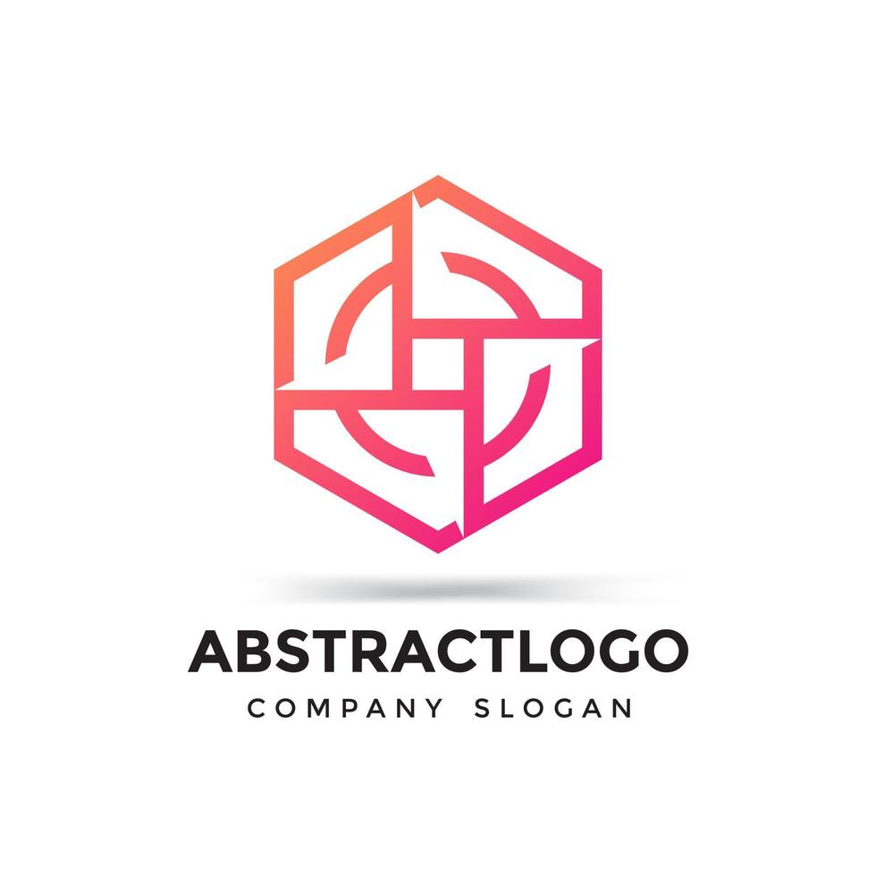 diseño de vector de plantilla de logotipo de símbolo abstracto creativo industrial empresarial.