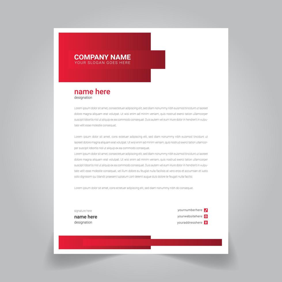 Elegant Business style letterhead design letterhead template design vector. vector