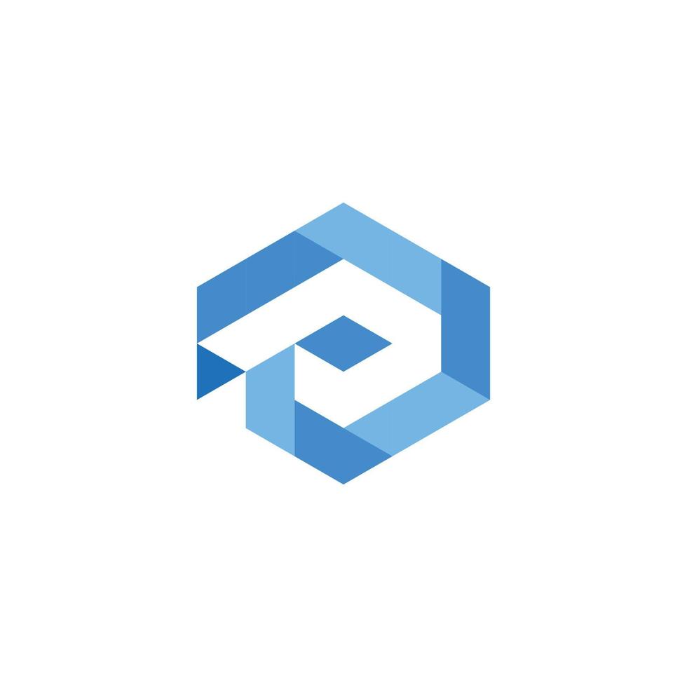 letter P company logo icon sign vector design template