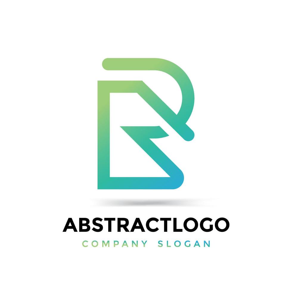 Minimal Style initial letter R logo Design, Minimum supportable version illustrator 10. vector