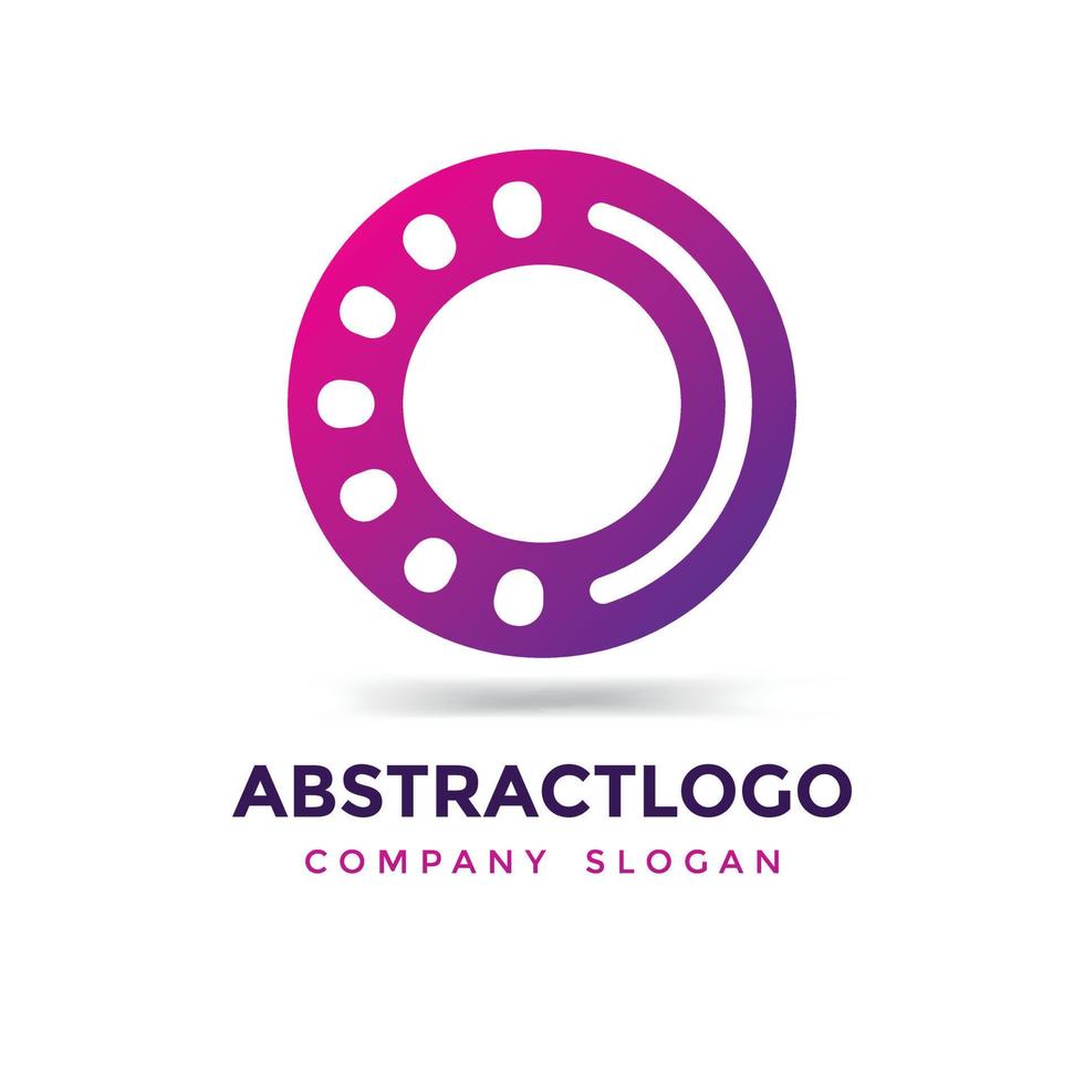 abstract Letter O Logo Icon Design Template. modern Connection Circle vector