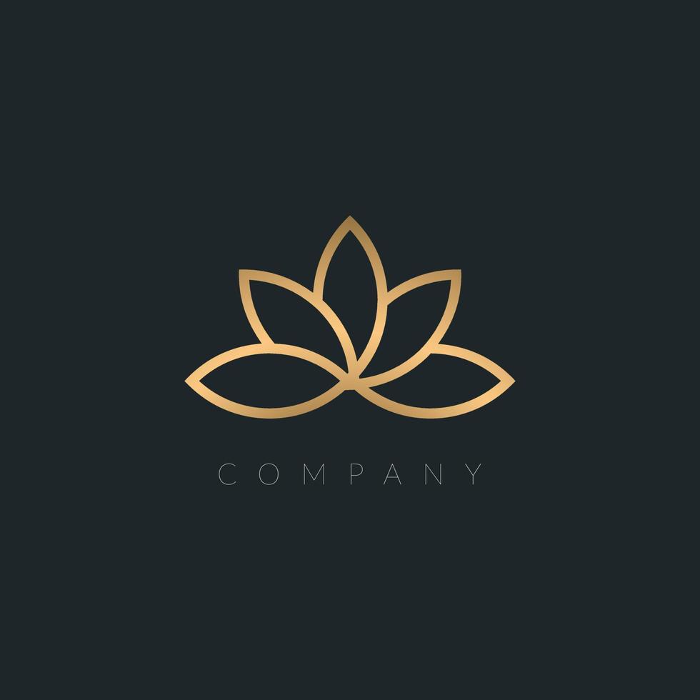 Abstract elegant Vector flower logo icon design. creative vector modern style premium symbol. the luxury brand jewel boutique sign.