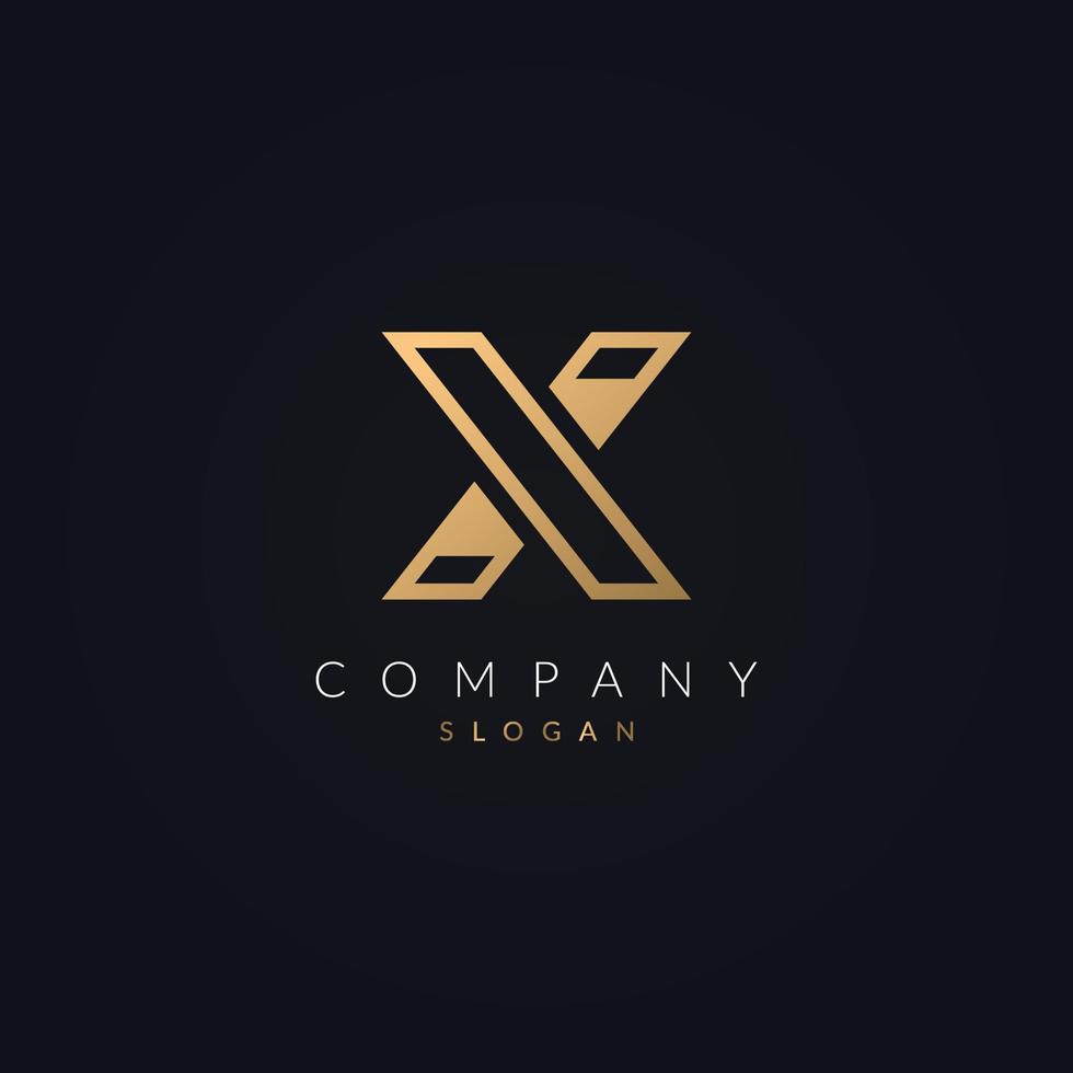 Minimalist Modern and Creative X letter logo icon design. House, Property design vector