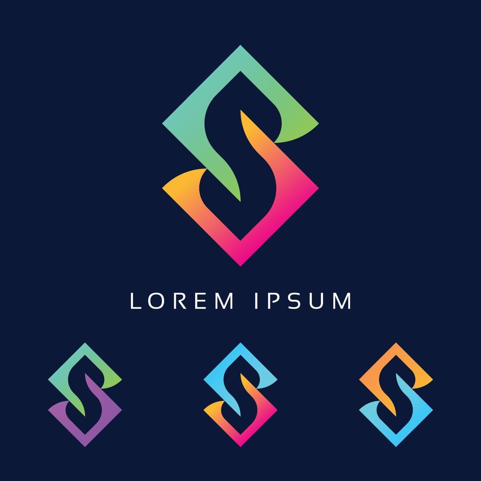 plantilla de diseño de icono de logotipo de letra ss creativa, vector