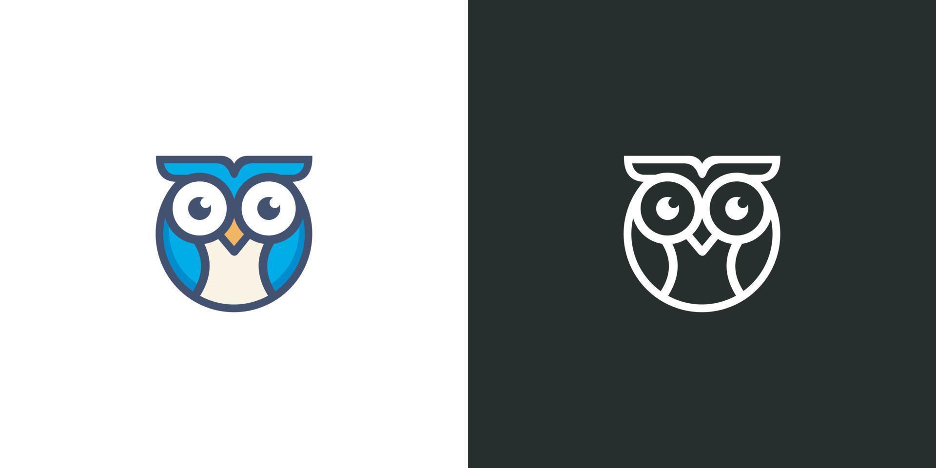 Owl bird logo vector design