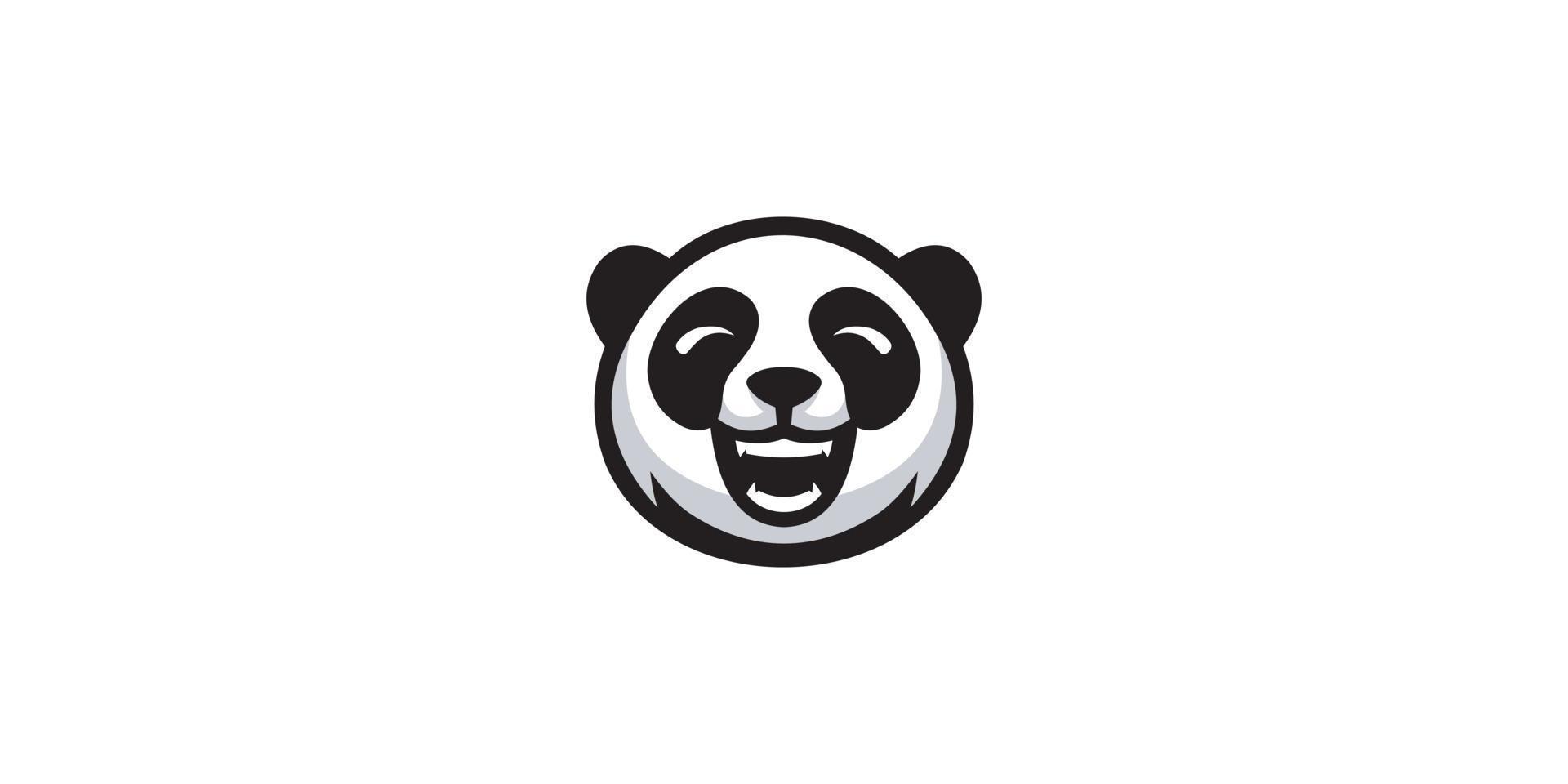 head panda Vector Logo Design