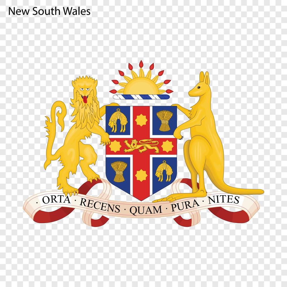 Emblem state of Australia. vector