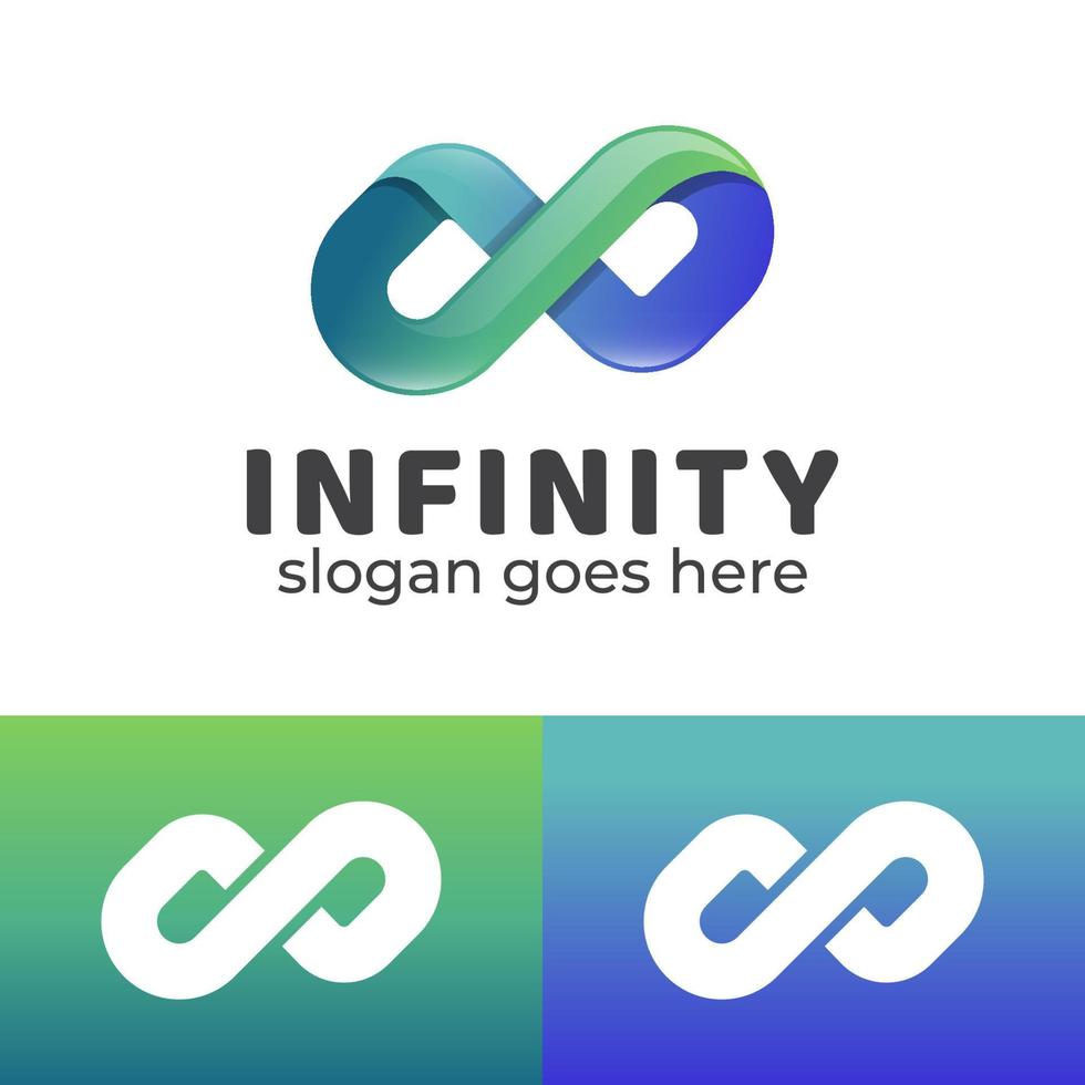 colorful infinity logos within letter N concept for your brand or apps mobile vector template