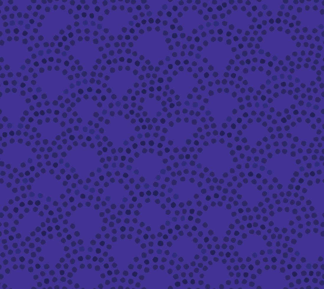 Hand drawn seamless pattern with polka dot ornament. Freehand abstract background, vector illustration for print, design, fabric.
