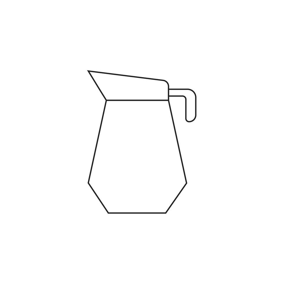 glass pitcher vector for website symbol icon presentation