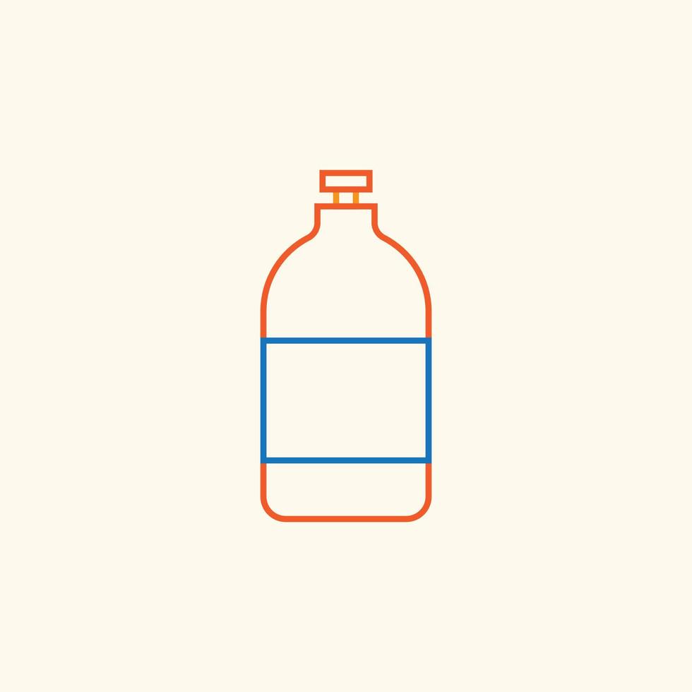 vector de botella para presentación de icono de símbolo de sitio web