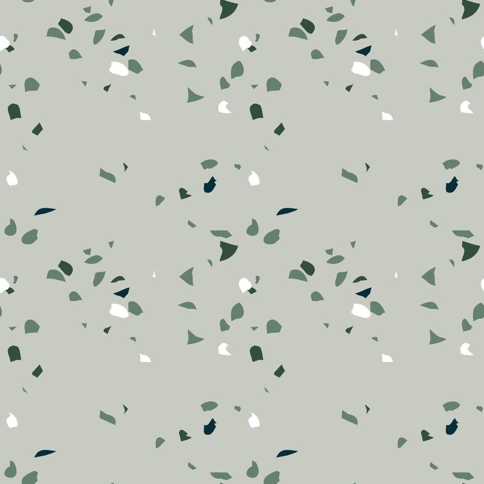 Terrazzo seamless pattern. Abstract repeated texture. Vector print.