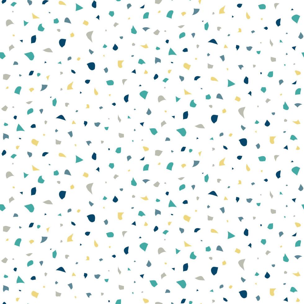 Terrazzo seamless pattern. Abstract repeated texture. Vector background.
