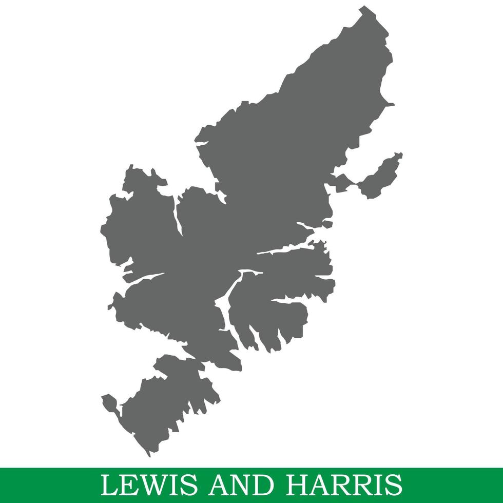 High quality map of island vector