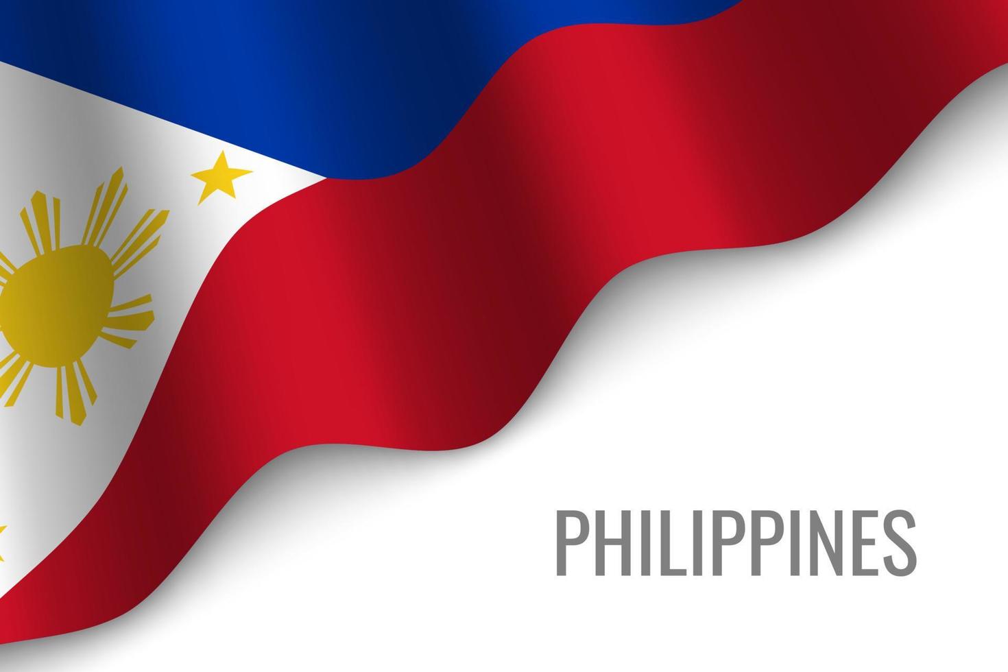 waving flag with copyspace vector