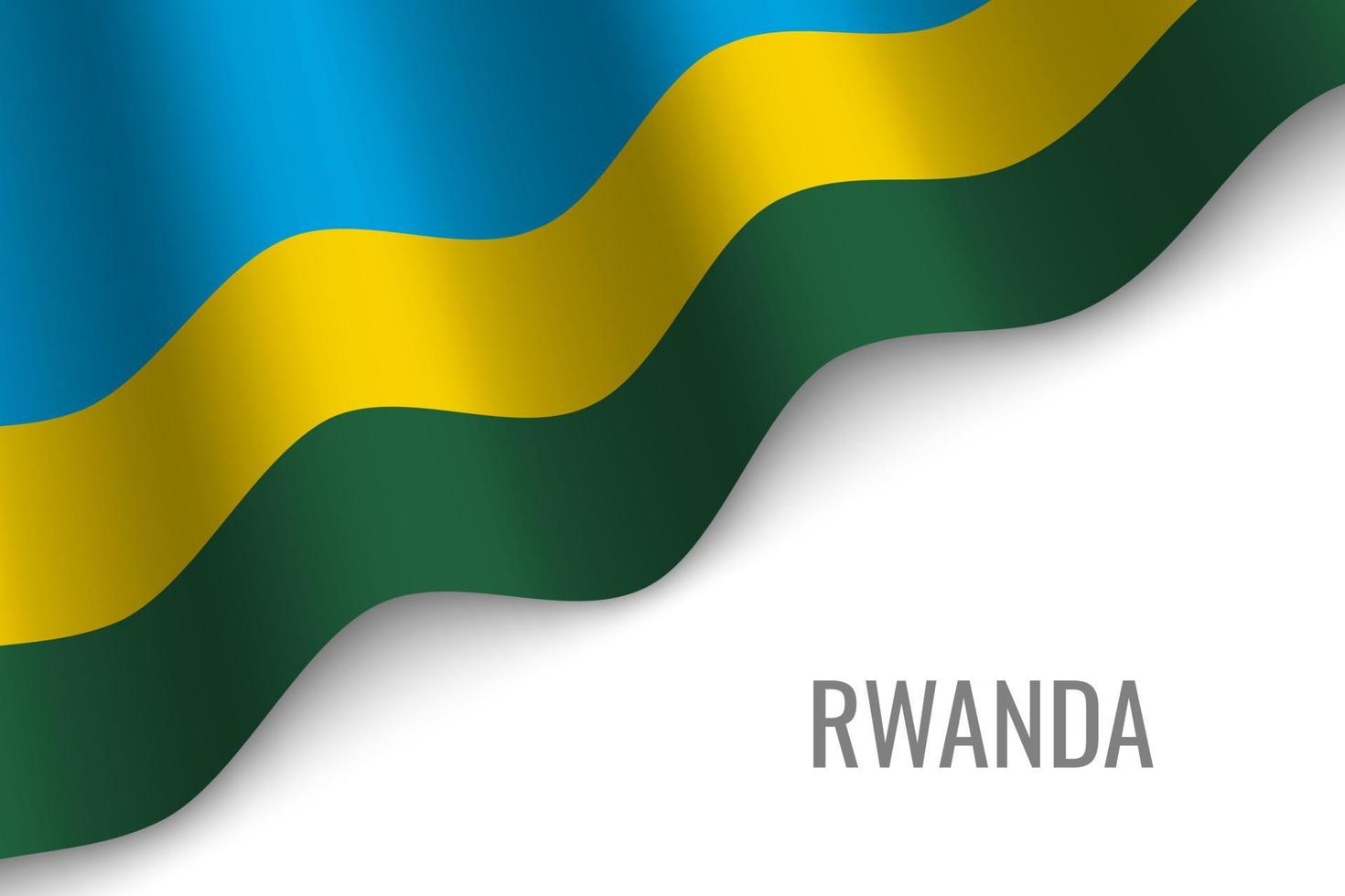 waving flag with copyspace. vector