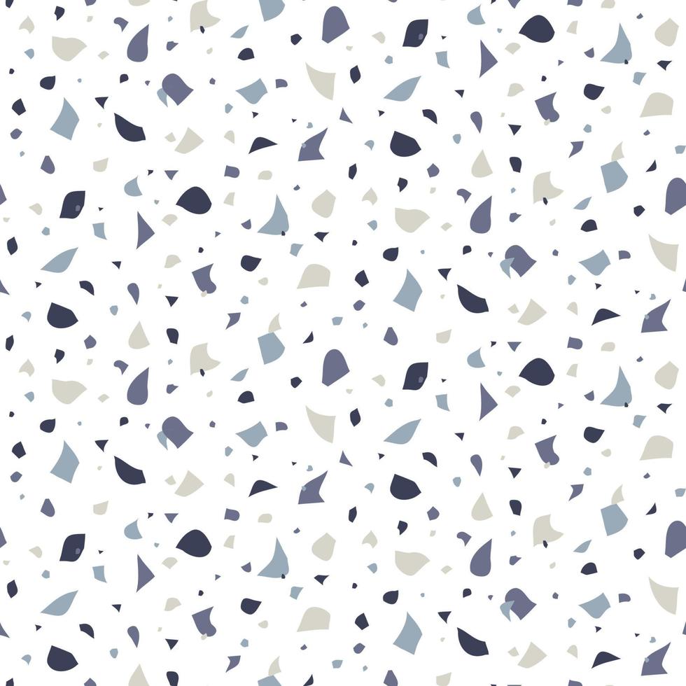 Abstract seamless pattern in terrazzo style. Vector background. Print for wallpaper, backdrop, fabric, etc.