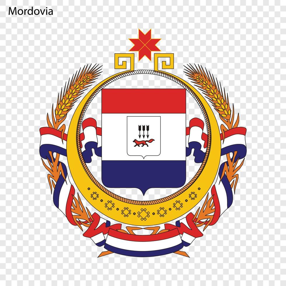 emblema de la provincia de rusia vector