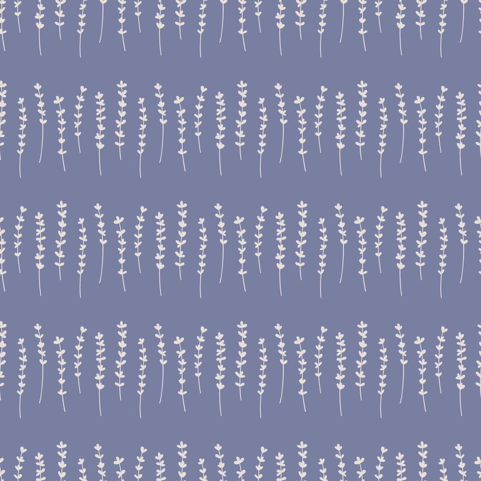Floral vector seamless pattern with Lavender. White flowers shape on pastel pink background. Vector wallpaper. Good for fabric, textile, wrapping paper, packaging design.