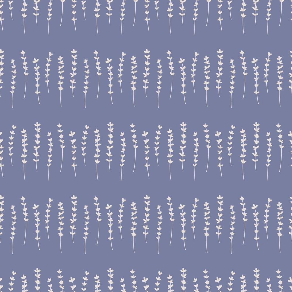 Floral vector seamless pattern with Lavender. White flowers shape on pastel pink background. Vector wallpaper. Good for fabric, textile, wrapping paper, packaging design.