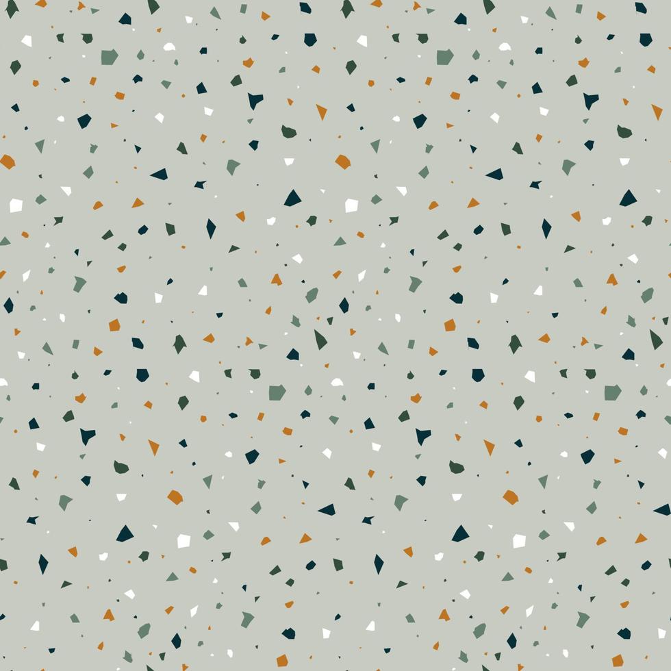 Terrazzo seamless pattern. Abstract repeated texture. Vector wallpaper.