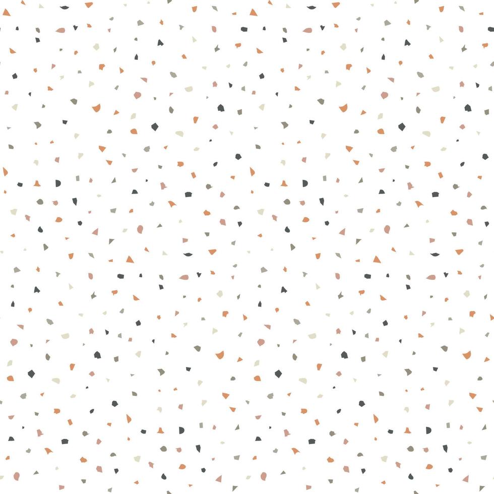 Terrazzo seamless pattern. Abstract colorful repetitive background. Modern vector wallpaper.