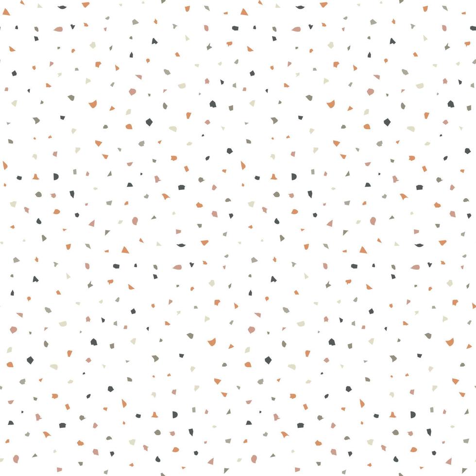 Terrazzo seamless pattern. Abstract colorful repetitive background. Modern vector wallpaper.