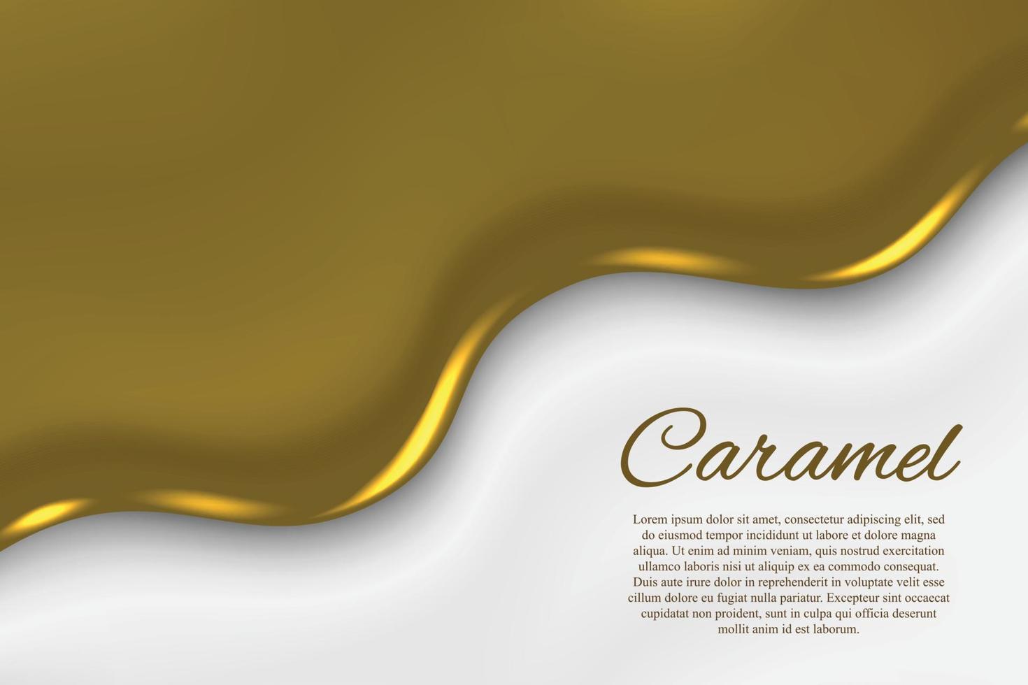 liquid caramel background vector